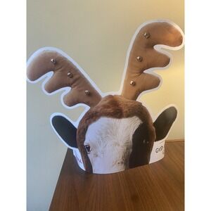 CHICK-FIL-A Chick Fila Lot Of‎ 7 CHRISTMAS COW Reindeer Paper Adjustable Hats